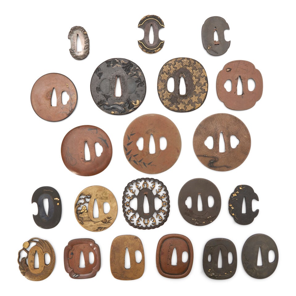 Twenty-One Mixed-Metal Tsuba Japan, late Edo period (1615-1868) or Meiji era (1868-1912), (21) - 2