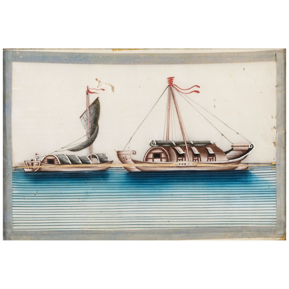 CANTON SCHOOL Thirteen paintings of boats, 1800-1840 (13) - 3