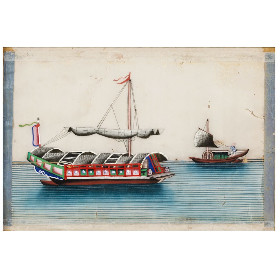 CANTON SCHOOL Thirteen paintings of boats, 1800-1840 (13) - 4