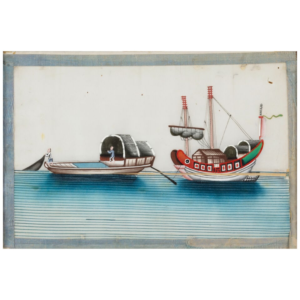 CANTON SCHOOL Thirteen paintings of boats, 1800-1840 (13) - 6