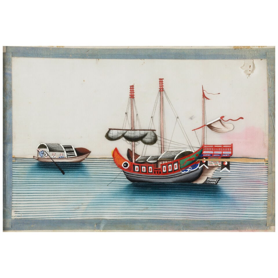 CANTON SCHOOL Thirteen paintings of boats, 1800-1840 (13) - 7