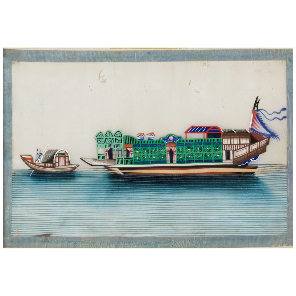 CANTON SCHOOL Thirteen paintings of boats, 1800-1840 (13) - 8