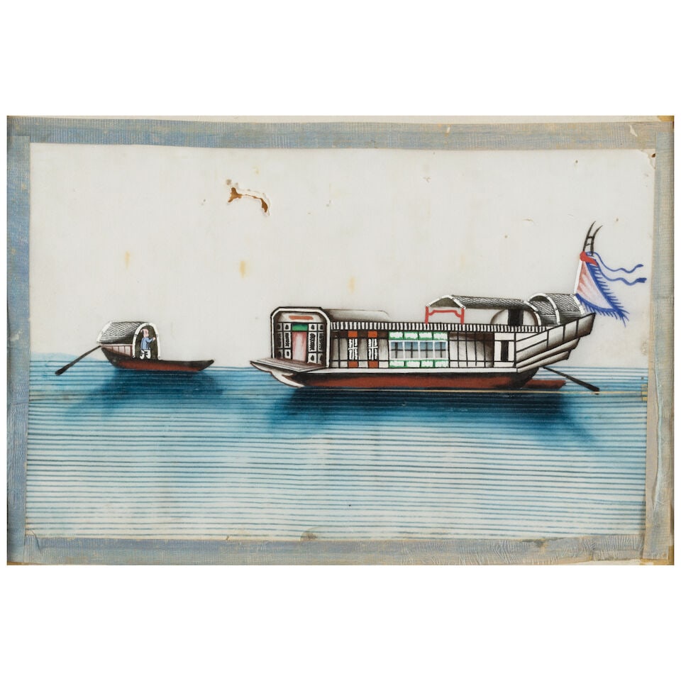 CANTON SCHOOL Thirteen paintings of boats, 1800-1840 (13) - 9