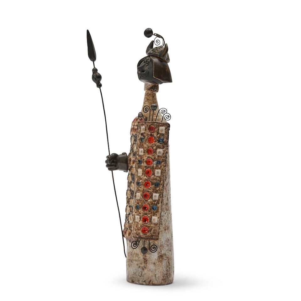 Raphael Giarrusso (1925-1986) For Accolay 'Le Soldat' Sculpture, Accolay, France, dated 1969, gl... - 3