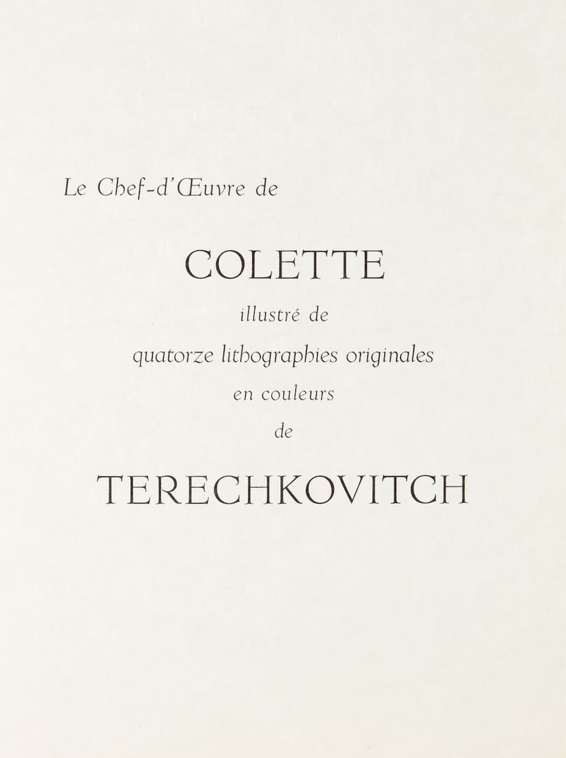 CONSTANTIN TERECHKOVITCH (1902-1978); La Treille Muscate; (14) - 3