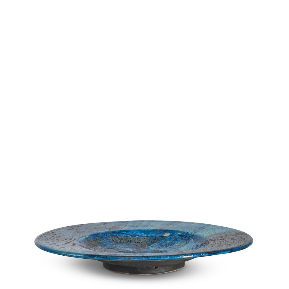 Gilbert Valentin (1928-2000) Les Archanges Charger, Vallauris, France, 1950s, glazed ceramic, ho... - 3
