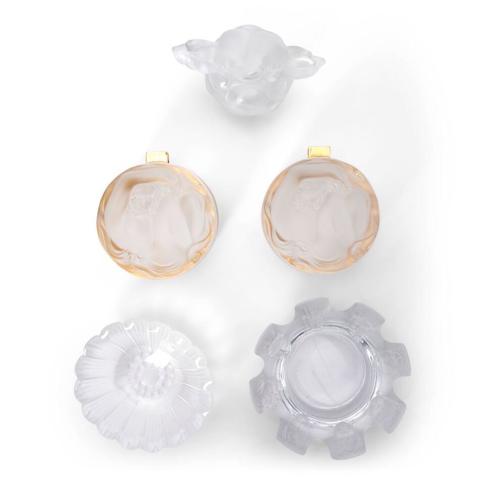 Five Pieces of Lalique Glass, France, 20th century, - 2