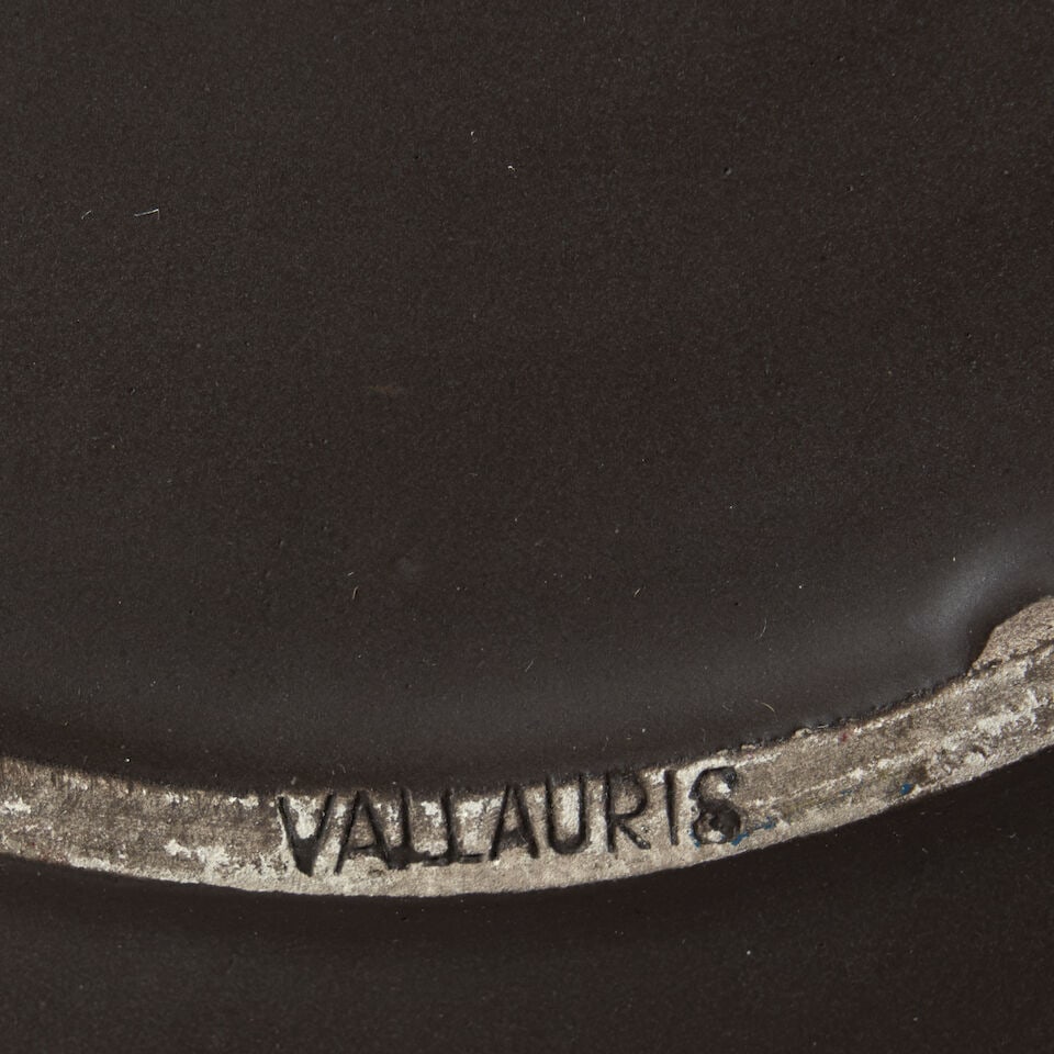 Andre Baud (1903-1986) Plate And Oblong Dish, Vallauris, France, c. 1955, glazed ceramics, the p... - 4
