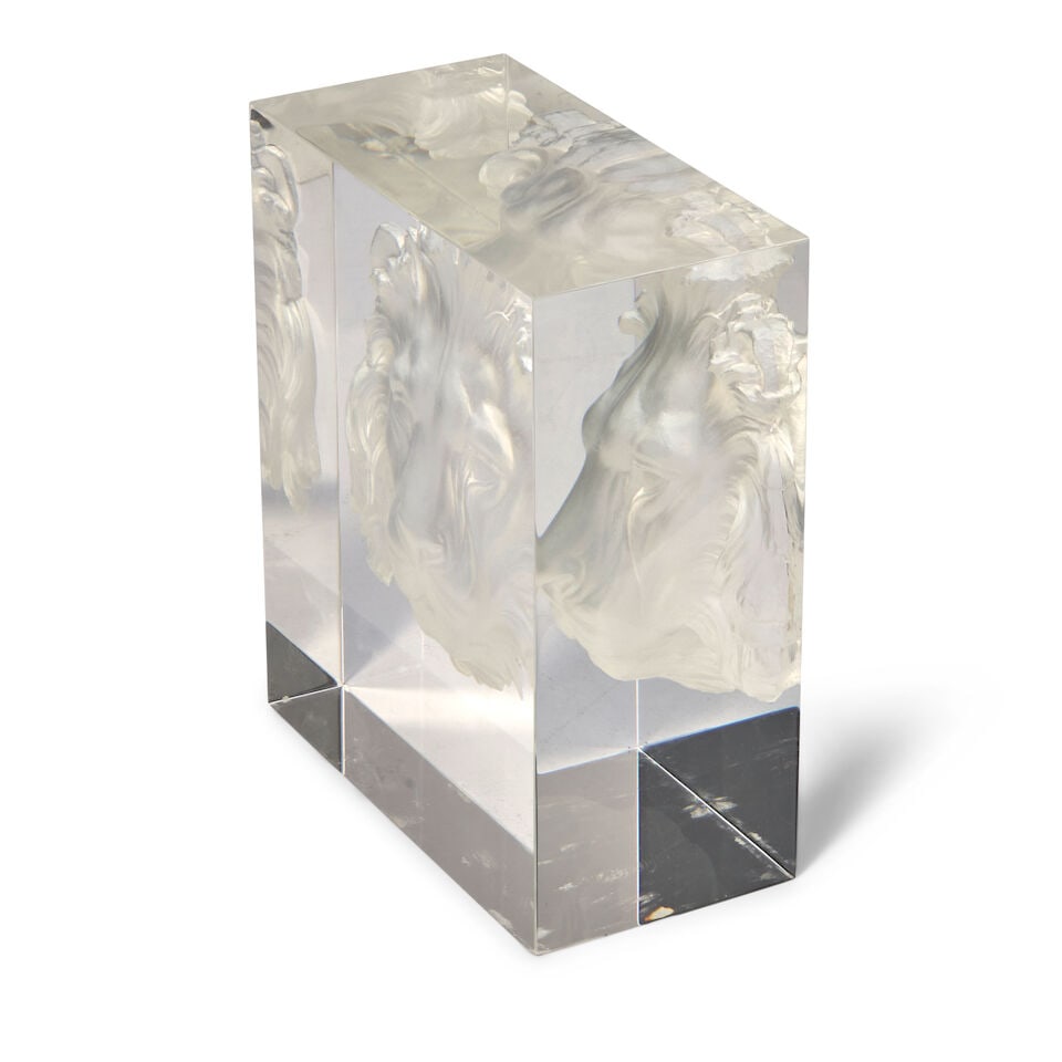 Three Steuben Glass Big Cats, United States, 20th century, - 2
