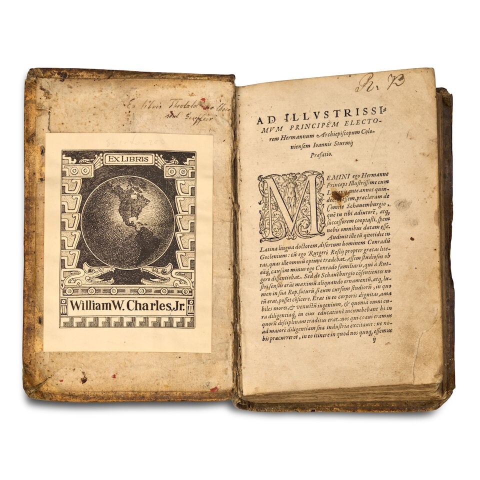 [BINDING]. [CICERO, MARCUS TULLIUS and others.] [probably Strassburg: Josias Ribelius, 1574.] - 2