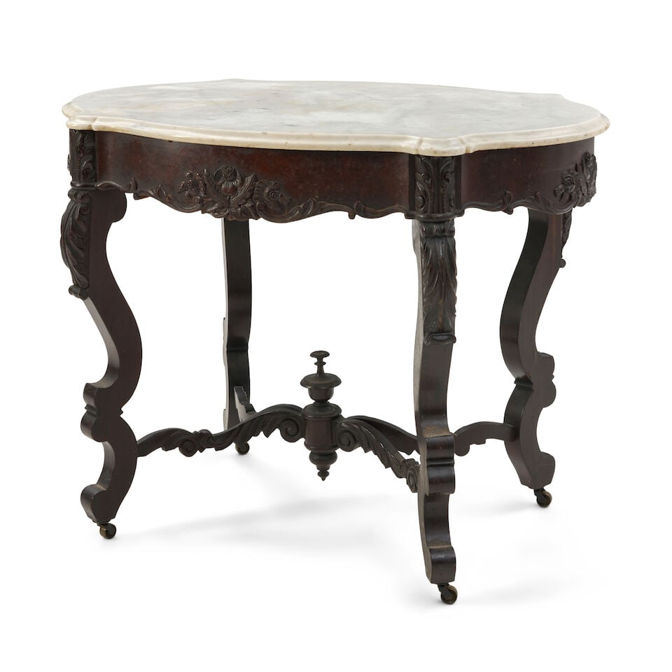 Victorian Marble-top Center Table, late 19th century, - 2