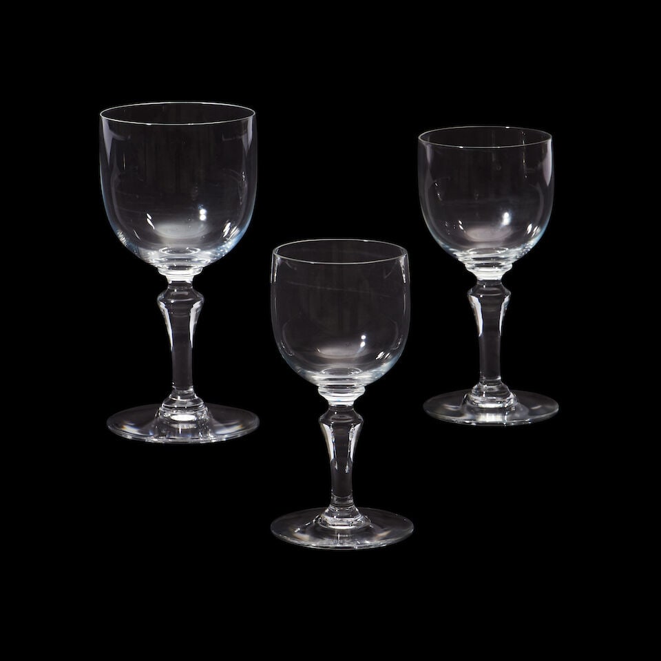 Fifty-five Pieces of Baccarat 'Normandie' Pattern Crystal Stemware France, introduced 1953, all ... (1 of 1)