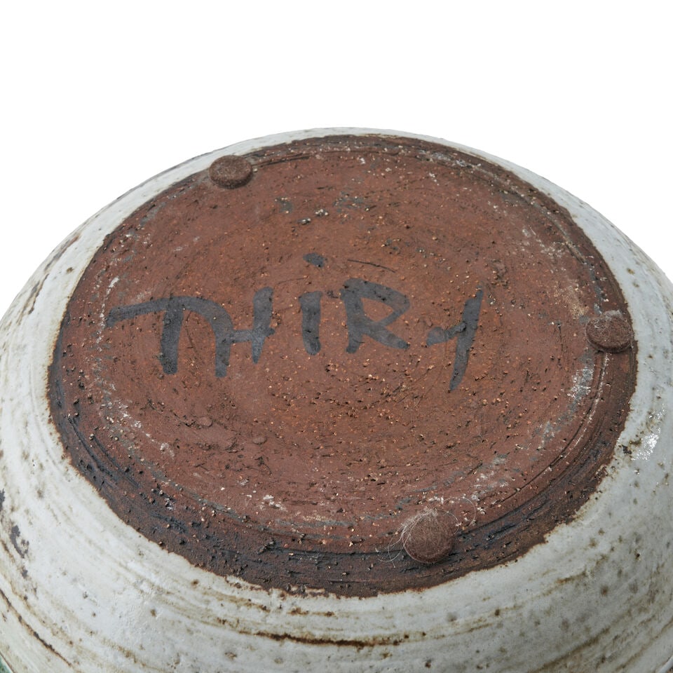Albert Thiry (1923-2009) Bowl, Vallauris, France, c. 1965, glazed, stamped, and carved ceramic, ... - 2