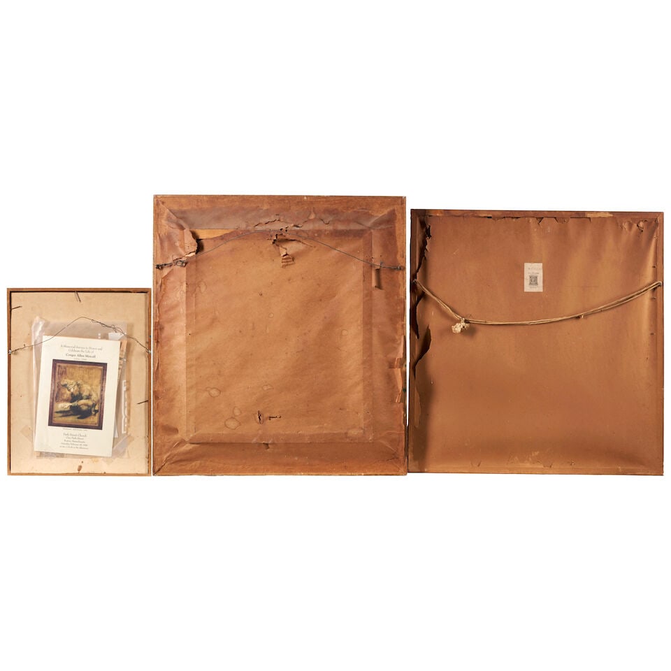 Three Framed Figural Works, Including Two by Conger A. Metcalf - 2