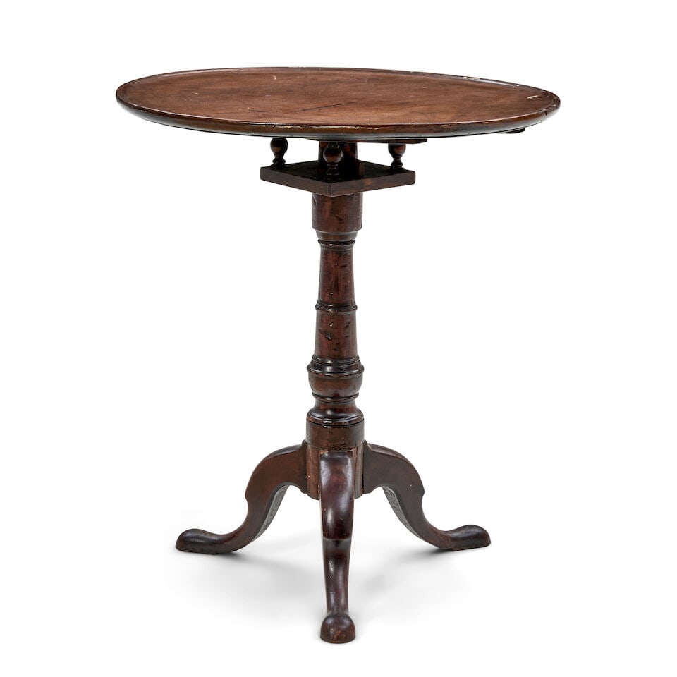 Tilt-top Mahogany Tea Table, 19th century, (1 of 2)