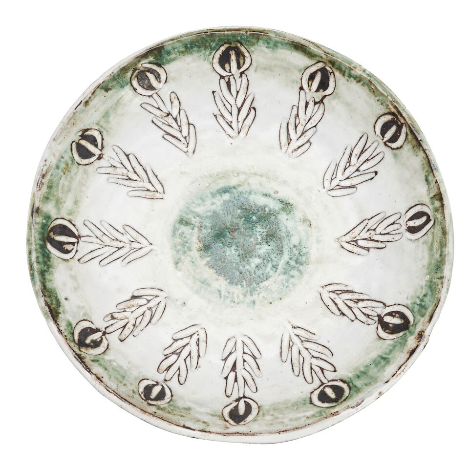 Albert Thiry (1932-2009) Charger, Vallauris, France, second-half 20th century, glazed ceramic, w... (1 of 2)