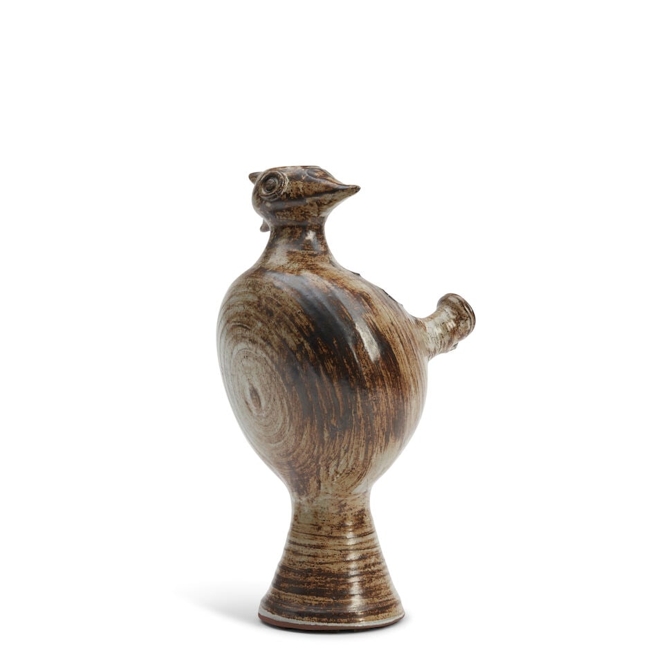Jacques Pouchain (1925-2015) Zoomorphic Vessel Dieulefit, France, c. 1960, glazed stoneware, imp... - 4
