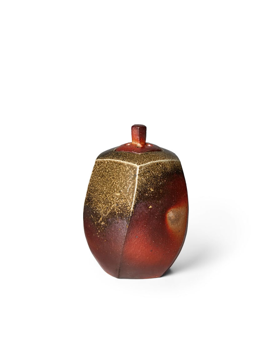 NISHIHATA TADASHI 西端正 (B.1948) A Tanba-Ware Kōro (Incense Burner) Heis... (1 of 3)