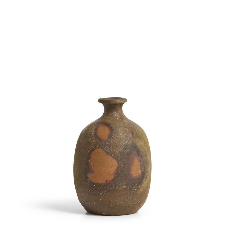 FUJIWARA KEI 藤原啓 (1899-1983, LIVING NATIONAL TREASURE, 1970) A Bizen-Ware T... - 3