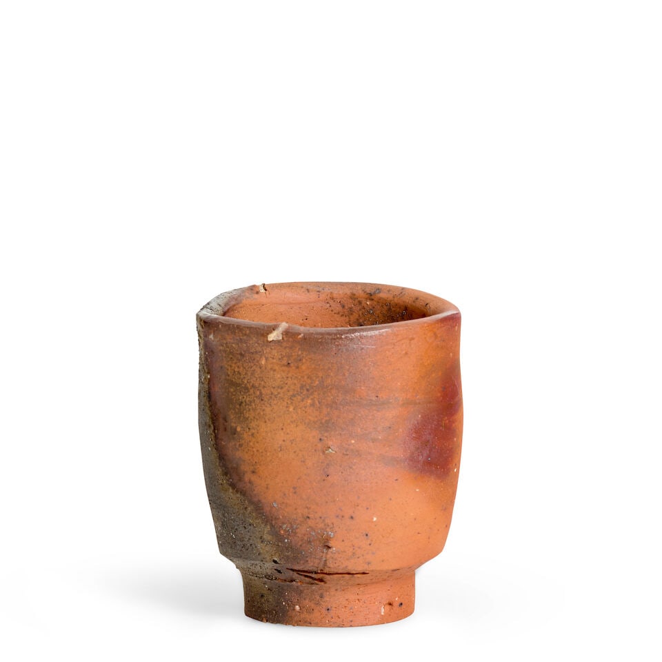MORI TŌGAKU (B.1937) A Set of Five Bizen-Ware Sake Cups Showa (1926-1989) or Heisei (1989-2... - 2
