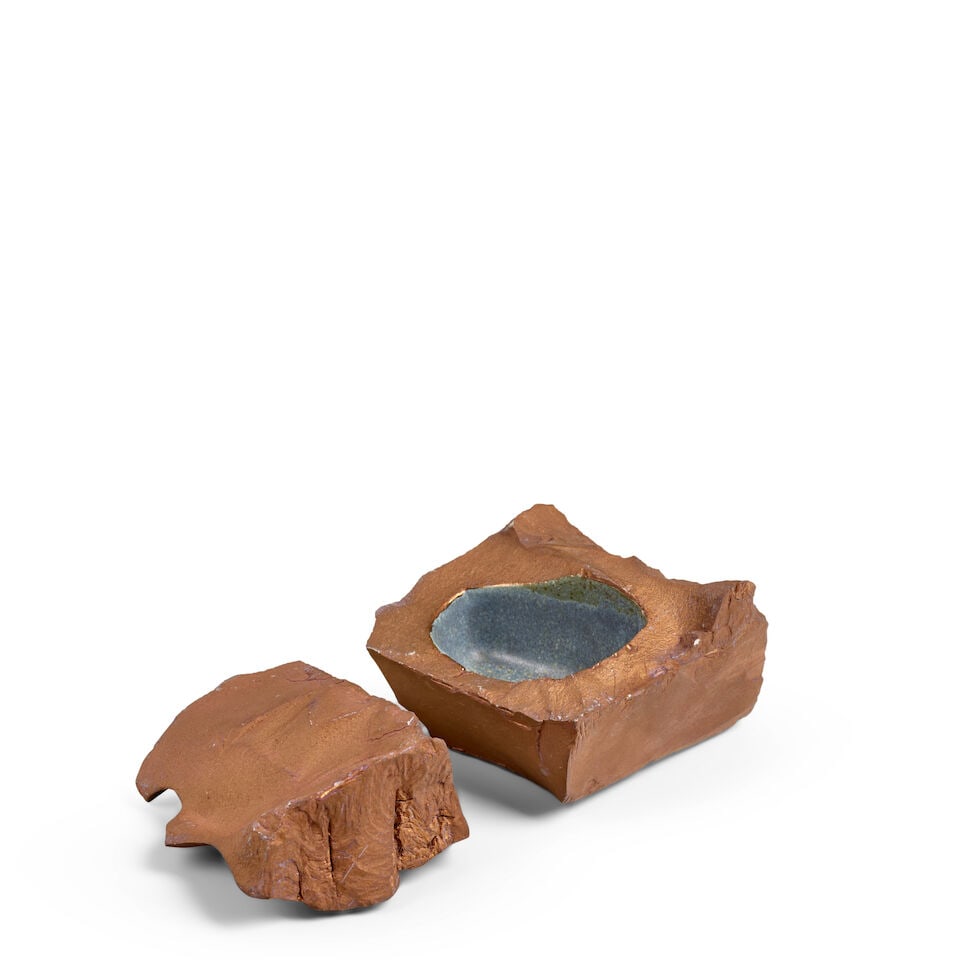 OGAWA MACHIKO 小川待子 (B.1946) A Sculptural Futamono (Covered Box) Heis... - 4