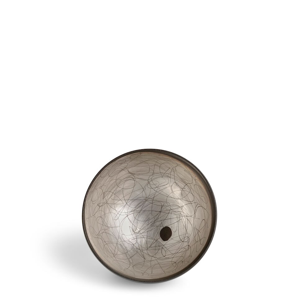 MORINO TAIMEI 森野泰明 (B.1934) A Ginsai Chawan (Silver Glazed Tea Bowl)... - 2