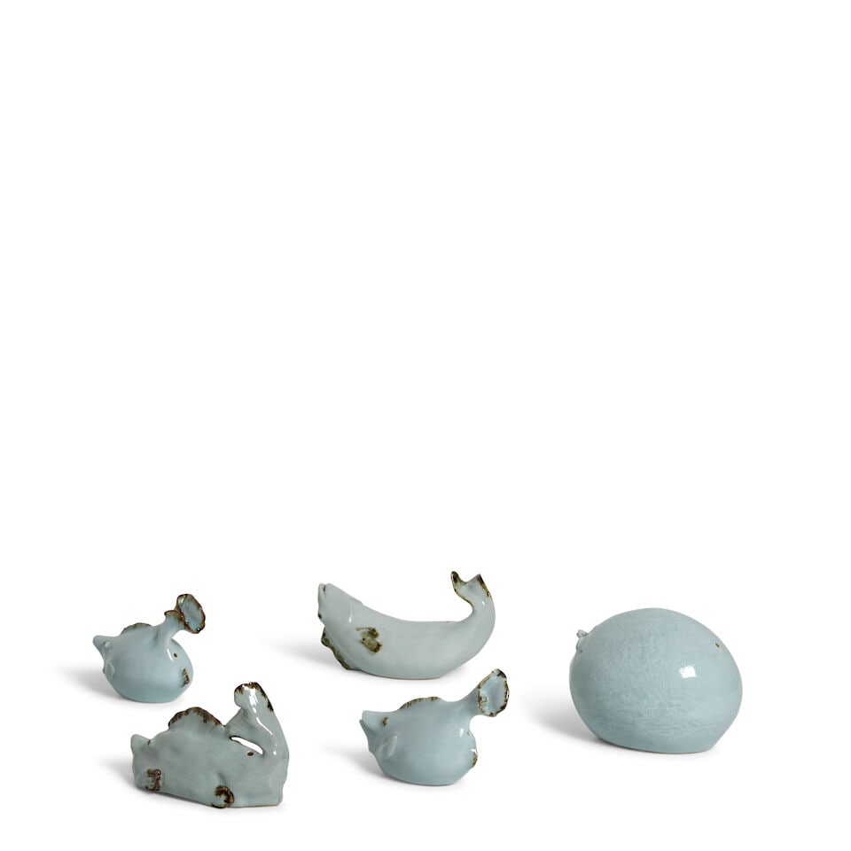 KIM KI-CHUL 김기철 (B.1935) A Group of Five Water Droppers Republic period (18... - 2