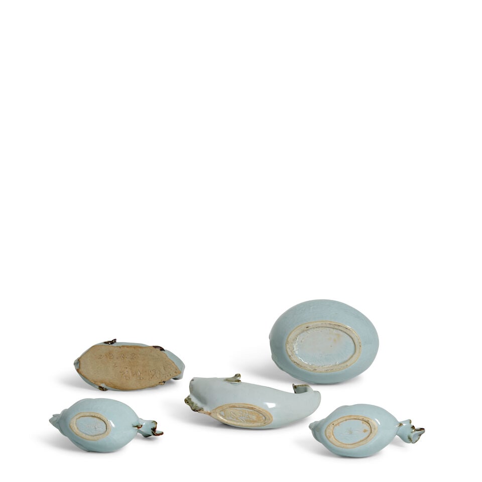 KIM KI-CHUL 김기철 (B.1935) A Group of Five Water Droppers Republic period (18... - 3