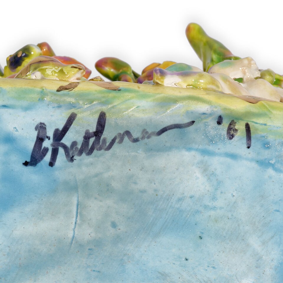 BETH KATLEMAN (BORN 1959) Dance Party (Teapot)2001glazed earthenware, signed in black 'B. Katelm... - 2