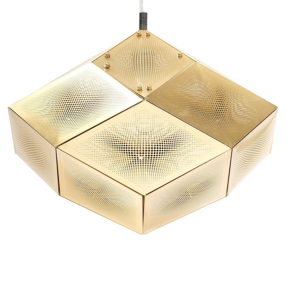TOM DIXON (BORN 1959) Small Prototype Etch Pendantdesigned circa 2010digitally etched metalheigh... - 2