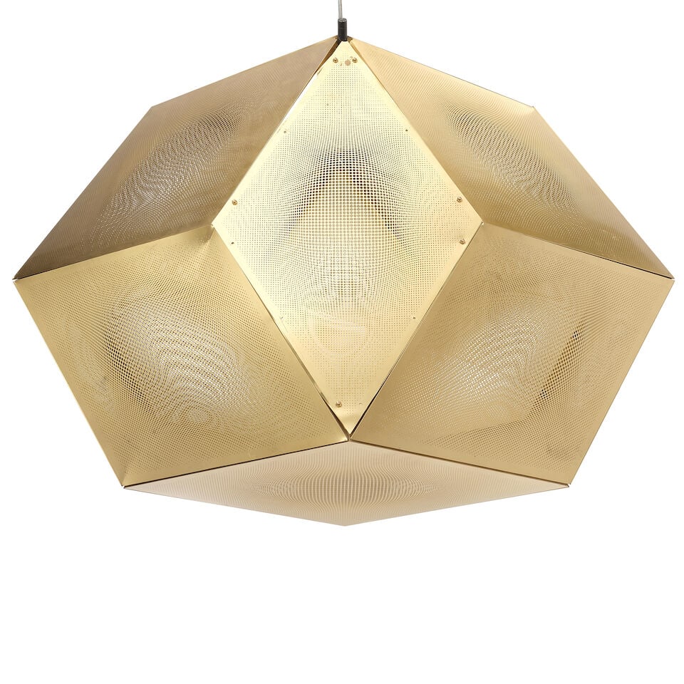 TOM DIXON (BORN 1959) Large Prototype Etch Pendantdesigned circa 2010digitally etched metalheigh... (1 of 2)