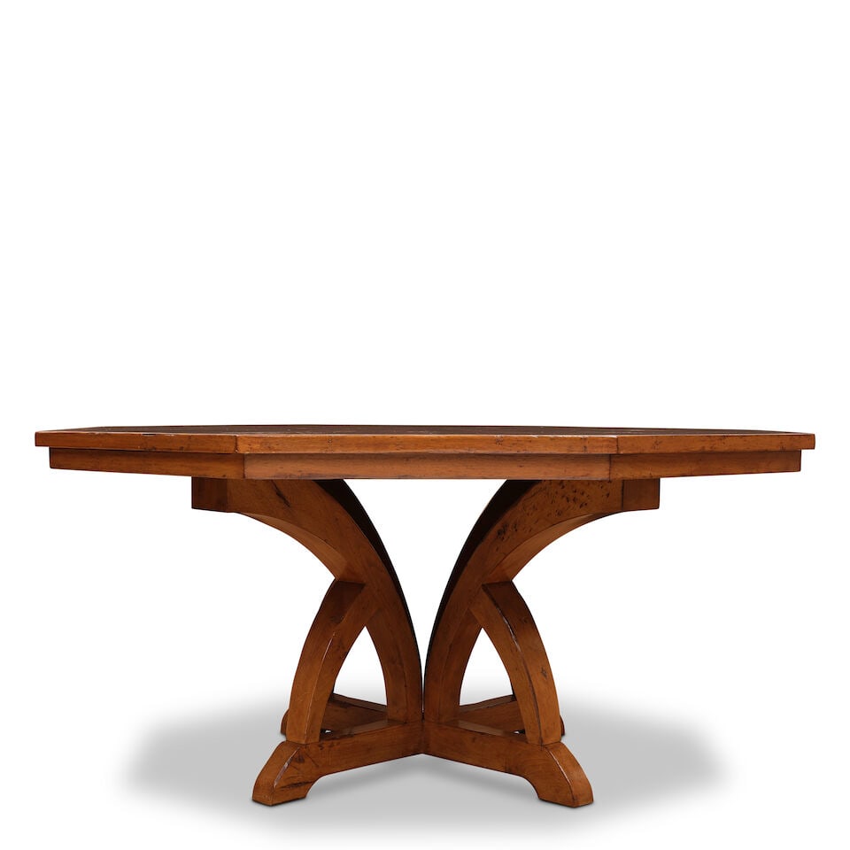 A GOTHIC REVIVAL OAK OCTAGONAL DINING TABLEIn the style of A.W. Pugin (1812-1852), 20th century - 2