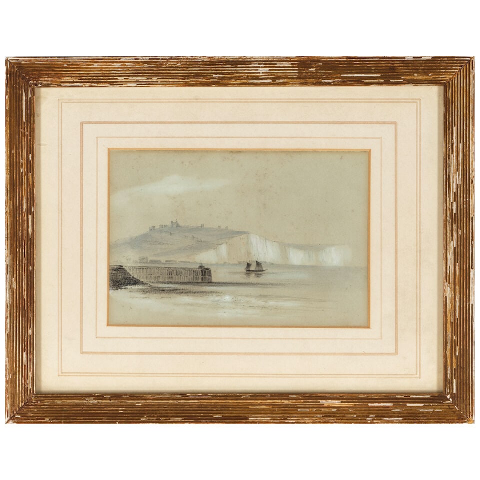 British School (19th century) The White Cliffs of Dover Viewed from the Strait of Dover sight 4 ... - 2