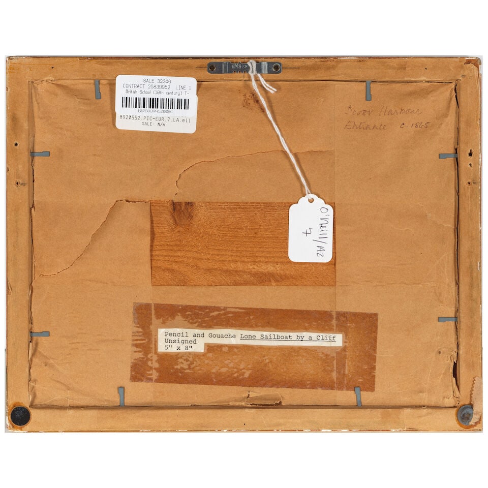 British School (19th century) The White Cliffs of Dover Viewed from the Strait of Dover sight 4 ... - 3