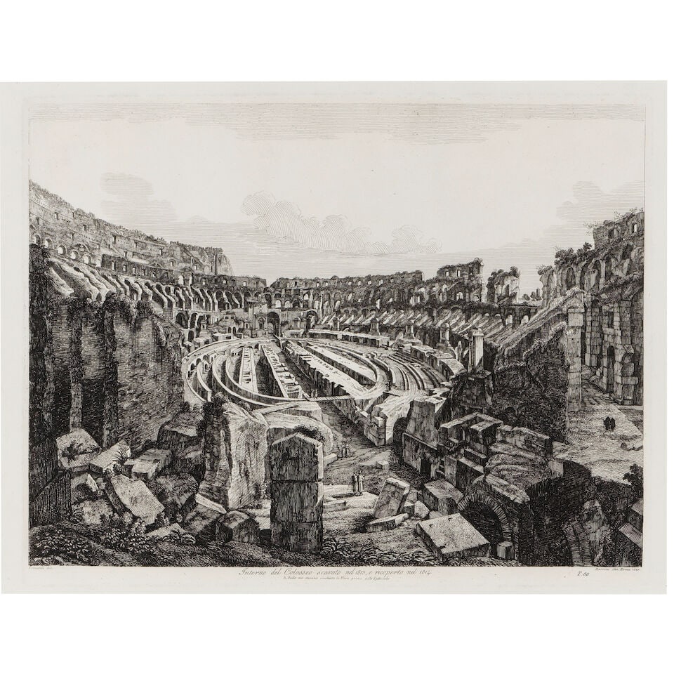 Luigi Rossini (1790-1857); A Group of 9 Etchings; (9) - 14