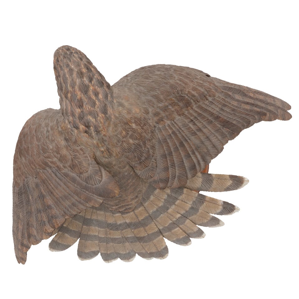 Chris Cape (born 20th Century) Cooper's Hawk 12 1/4 in. high affixed to a 3/4 in. high wood base - 4