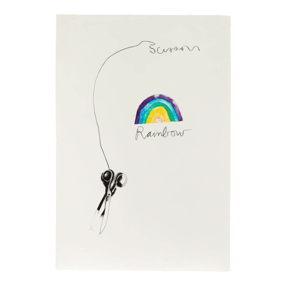 Jim Dine (born 1935); Scissors and Rainbow; - 2