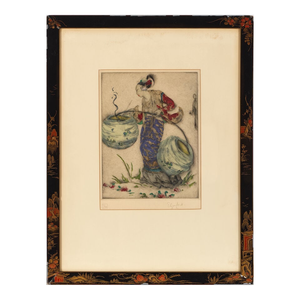 Elyse Ashe Lord (1900-1971); Lighting Lanterns; - 3