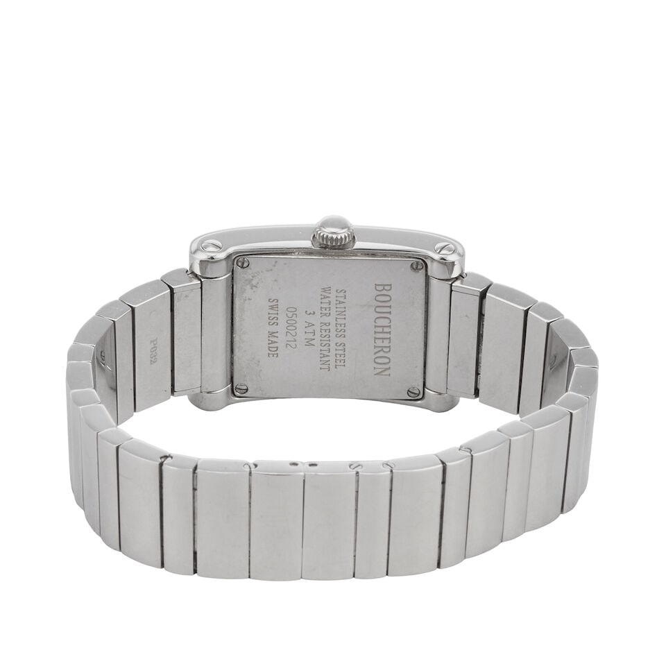 Boucheron. A stainless steel and diamond set quartz bracelet watch Reflect, Purchased 29th Apri... - 3