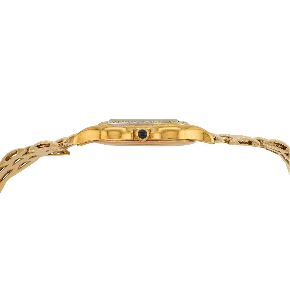 Geneve. A lady's 14K gold and diamond set quartz bracelet watch Circa 1990 - 2