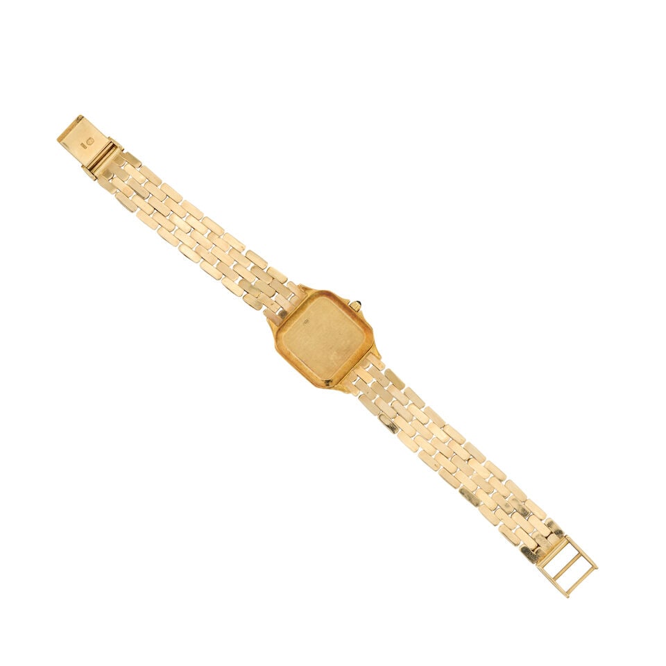Geneve. A lady's 14K gold and diamond set quartz bracelet watch Circa 1990 - 3