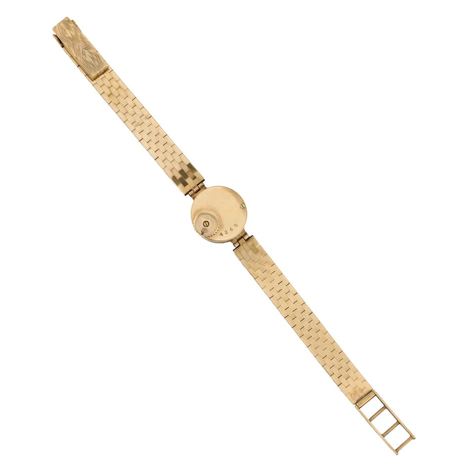 Jaeger-LeCoultre. A lady's 9K gold manual wind bracelet watch London Hallmark for 1959 - 3