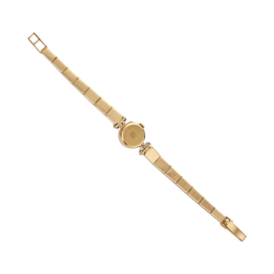Lip. A lady's continental gold and diamond set manual wind bracelet watch with concealed dial Ci... - 3