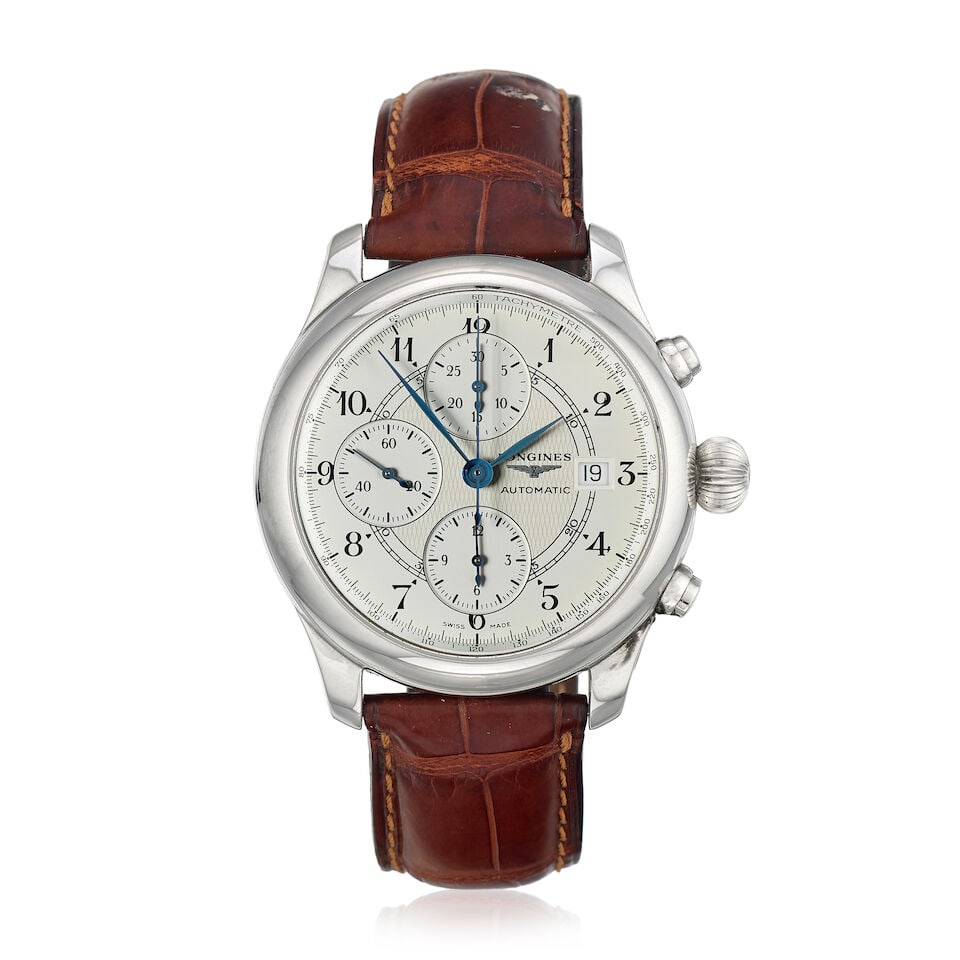 Longines. A Limited Edition set of three stainless steel automatic wristwatches in commemoration... - 2