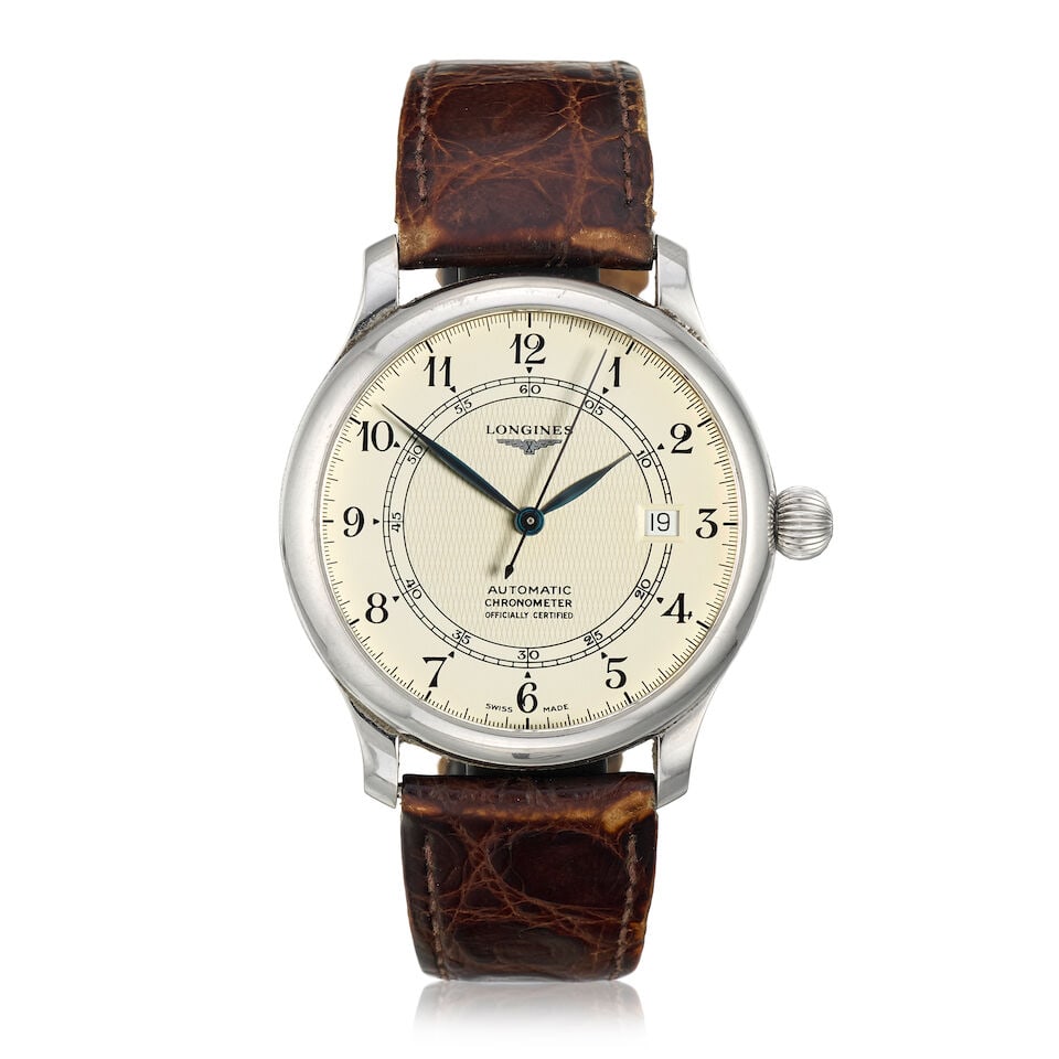 Longines. A Limited Edition set of three stainless steel automatic wristwatches in commemoration... - 4