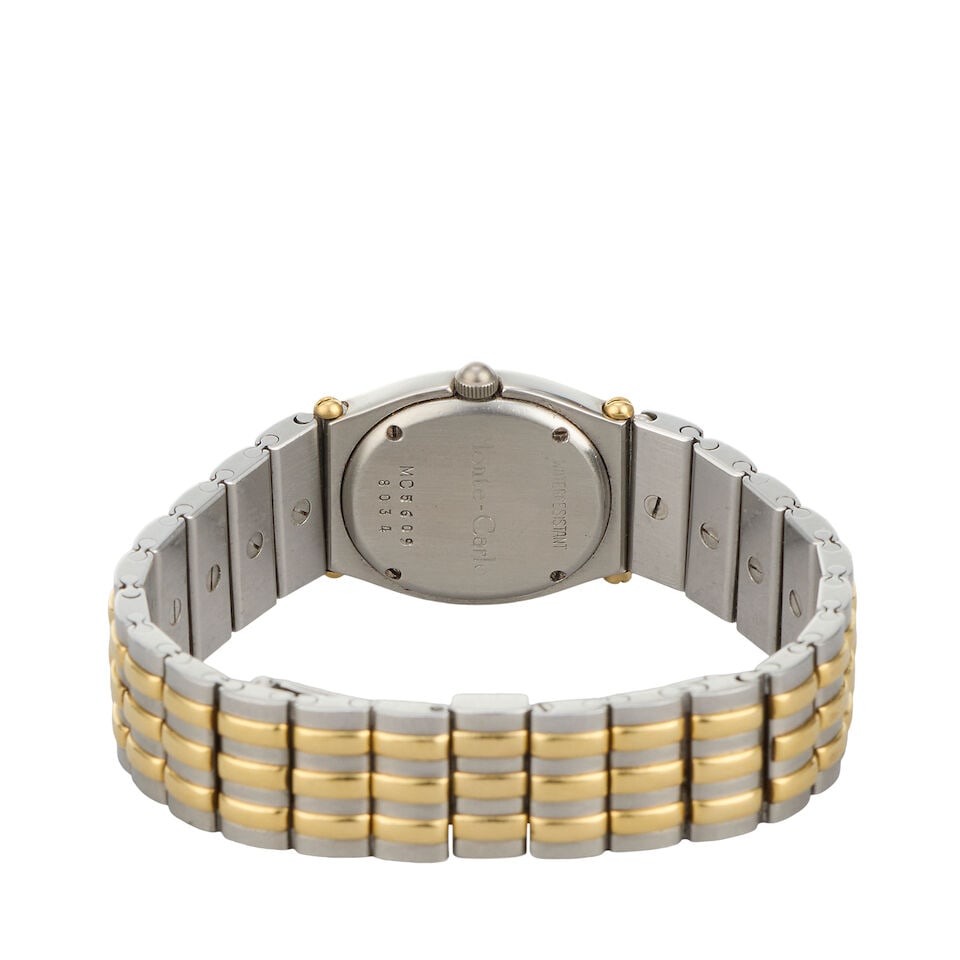 Chopard. A lady's stainless steel and gold quartz bracelet watch Monte-Carlo, Ref: 8034, Circa ... - 2