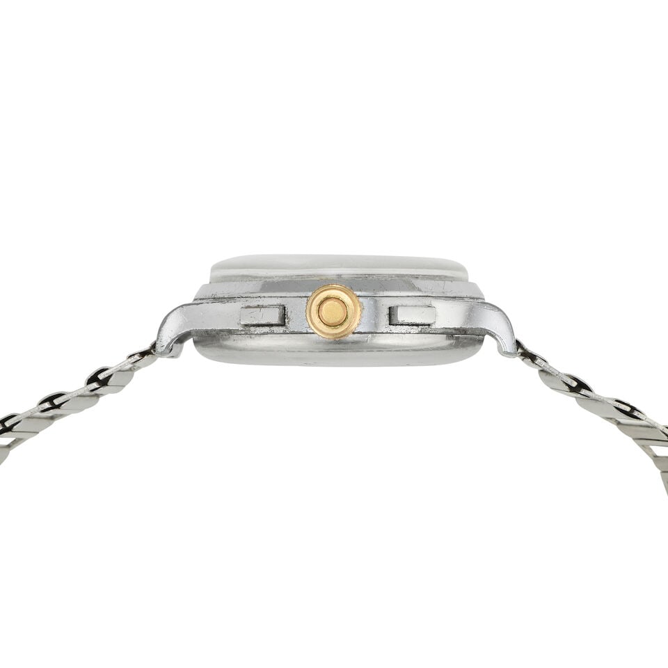 Chronographe Suisse. A stainless steel and chrome plated manual wind chronograph bracelet watch ... - 3