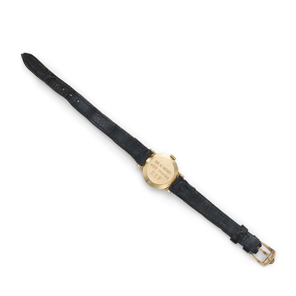 Omega. A lady's 14K gold diamond set manual wind wristwatch with custom Playboy dial Circa 1980 - 3