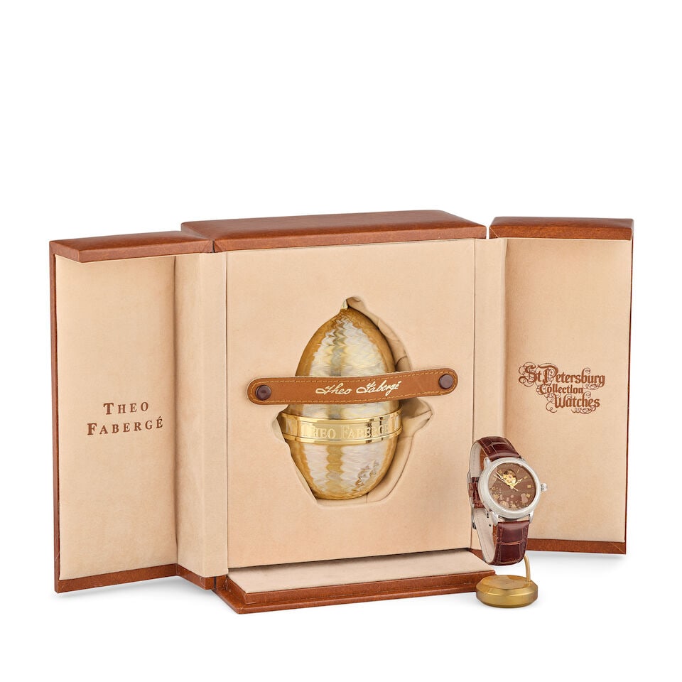 Theo Fabergé. A Limited Edition silver automatic wristwatch St Petersburg Collection, No.1... - 4