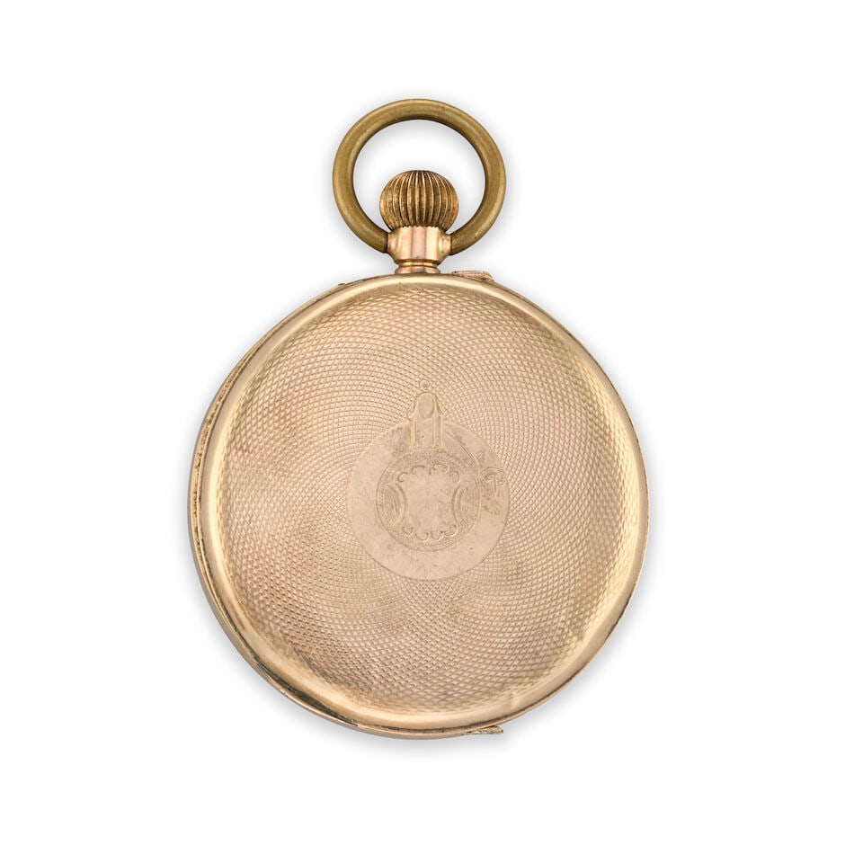 A 9K gold key wind open face pocket watch Circa 1900 - 2